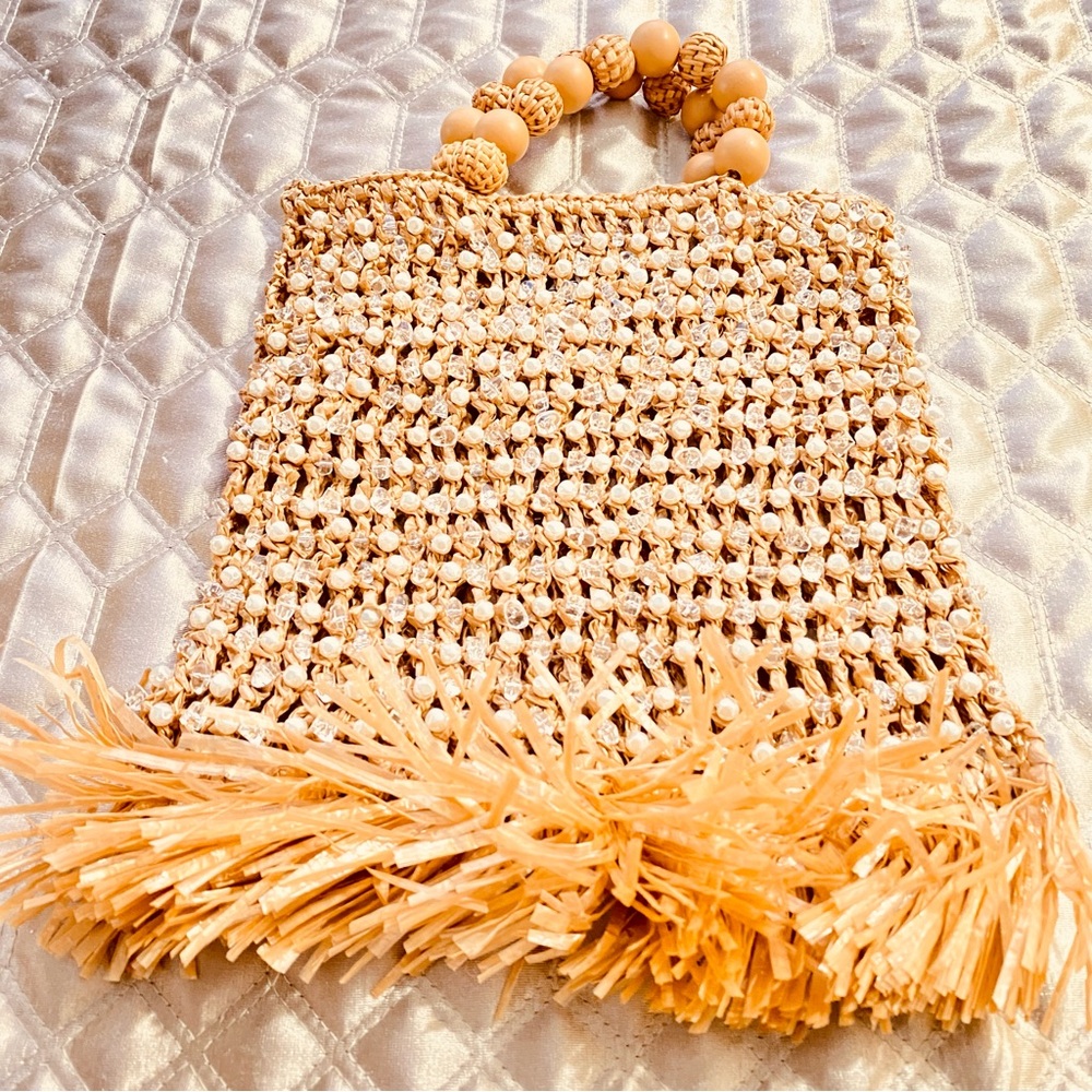 ZARA BRAIDED RHINESTONE BUCKET BAG - Picture 3 of 3
